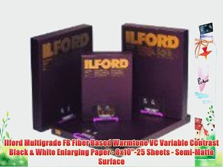 Ilford Multigrade FB Fiber Based Warmtone VC Variable Contrast Black