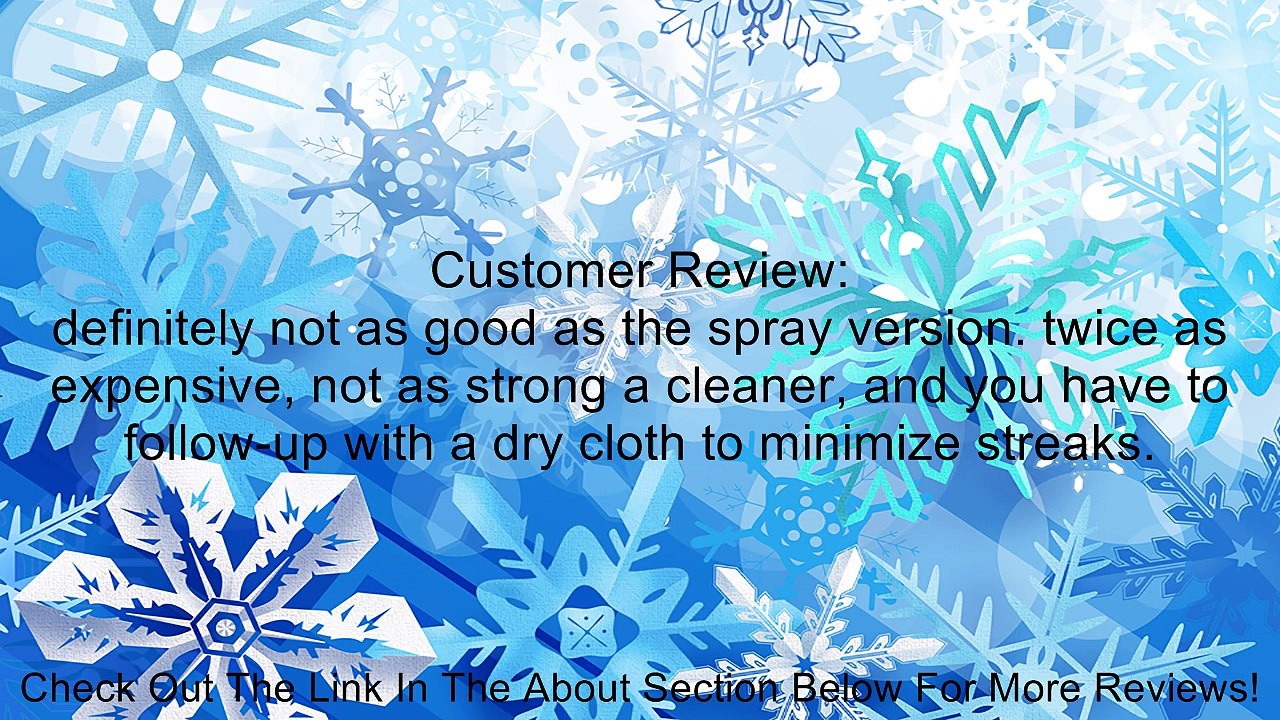 Glass Cleaner Wipes (10" x 12", 40 wipes) Review