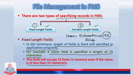 Data Handling in FMS: Storage & Retrieval 📁