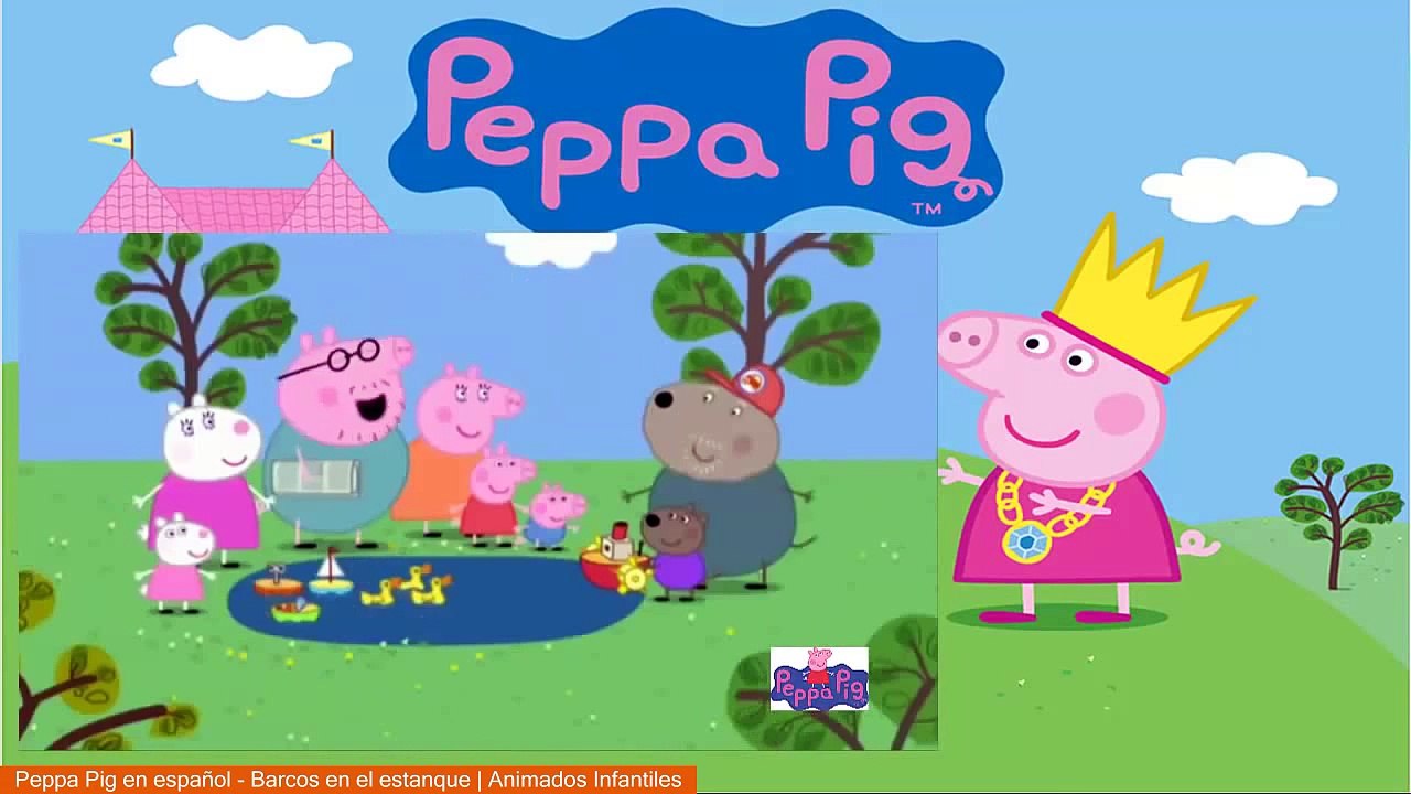 Peppa Pig en español - Barcos en el estanque | Animados Infantiles