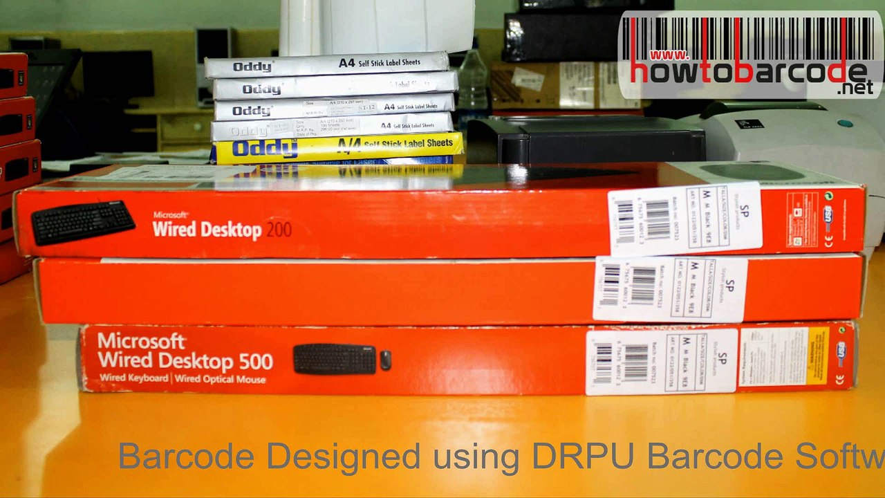 Making barcode labels for your products