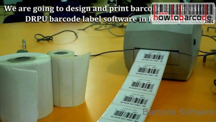 Designing barcode with UPCA font using DRPU Tool