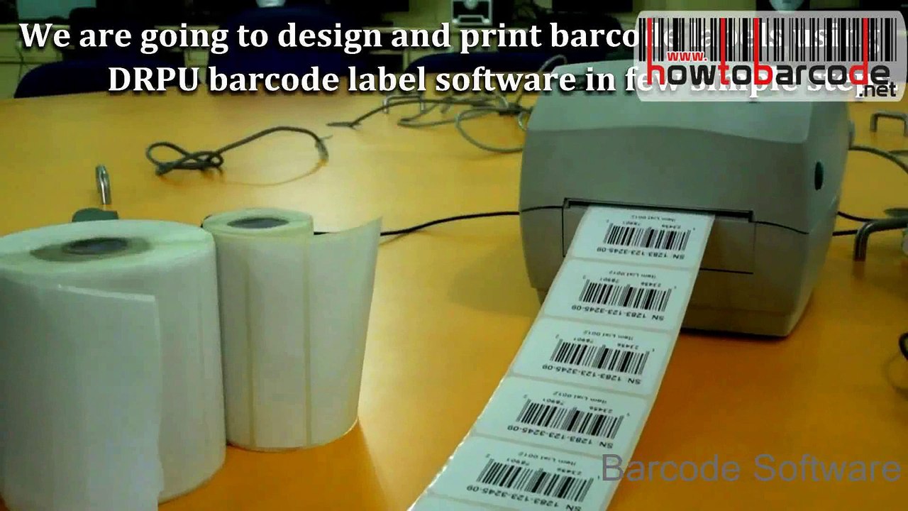 Designing barcode with UPCA font using DRPU Tool