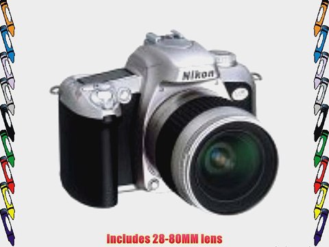 Nikon N75 35MM Autofocus SLR Camera w/ 28-80MM Lens ( Silver / Black )