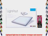 Artograph 12 inch by 9 inch Light Pad Light Box with Sakura Pigma Micron Pen Set 3-Pack Black