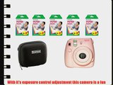 Fujifilm Instax Mini 8 Pink Camera   100 Mini Images  Case