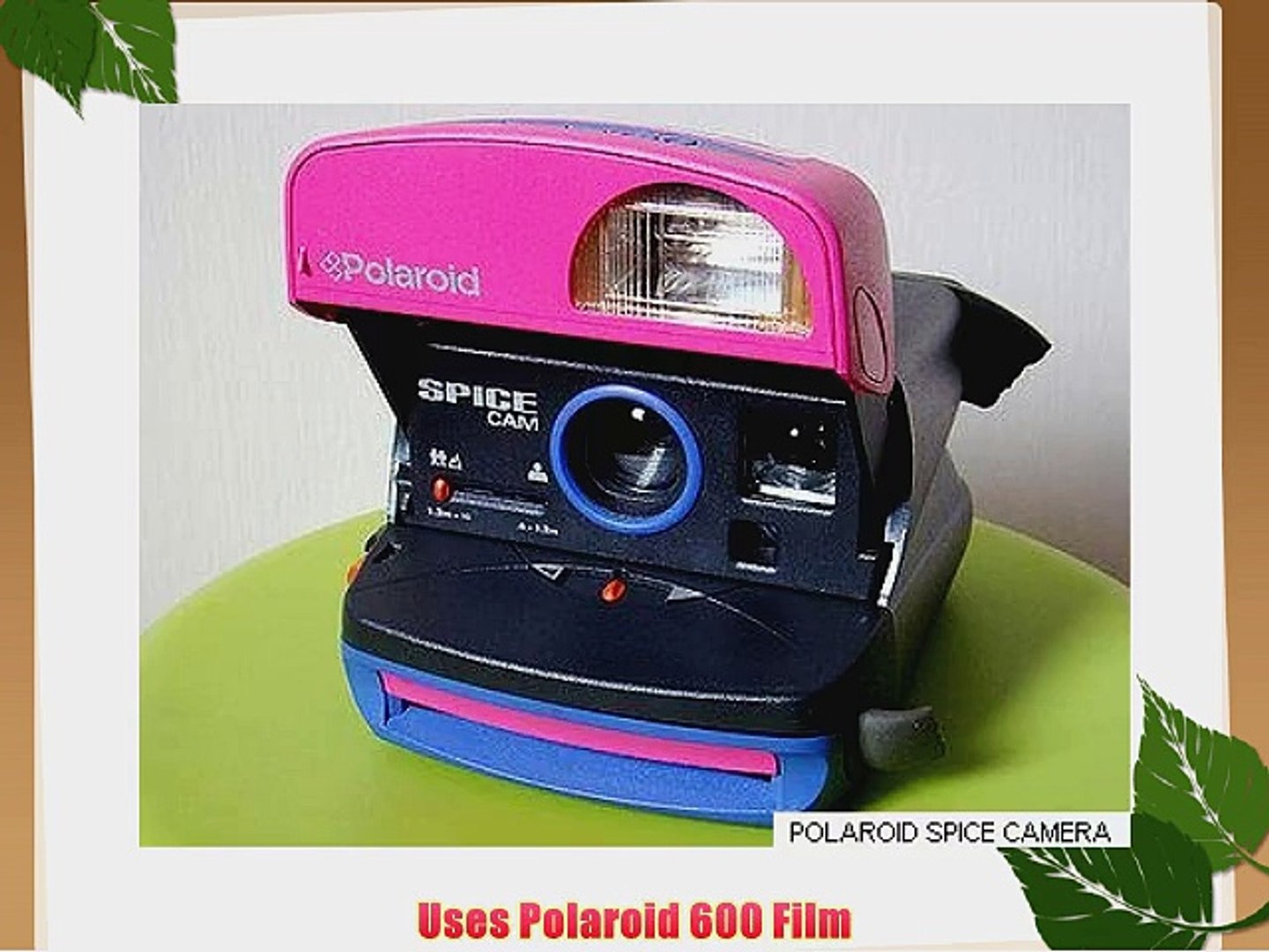 Polaroid Spice Cam 600 Instant Film Camera - video Dailymotion