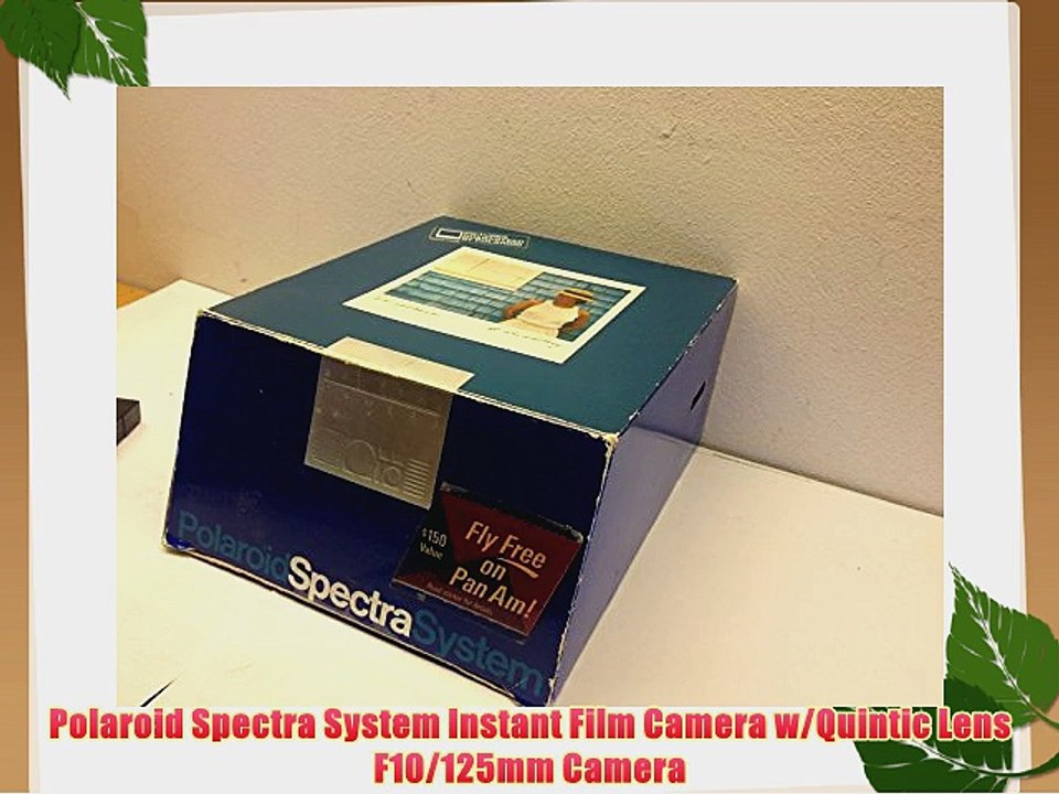 Polaroid Spectra System Instant Film Camera w/Quintic Lens F10/125mm Camera