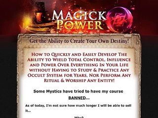 Get the Ultimate Magick Power...the Ability to Define Your Own Destiny! Review