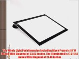 Huion 23.62 Inches Light Box LightPad with Ball Panel Stand PadPucks and Tracing Paper