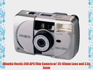 Minolta Vectis 260 APS Film Camera w/ 25-65mm Lens and 2.6x Zoom