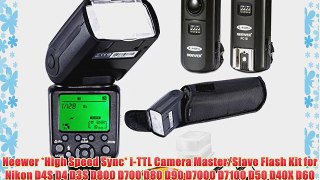 Neewer *High Speed Sync* i-TTL Camera Master/Slave Flash Kit for Nikon D4S D4 D3S D800 D700