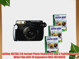 Fujifilm INSTAX 210 Instant Photo Camera Kit and 3 Fujifilm Instax Wide Film with 10 Exposures