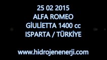 Alfa Romeo Giulietta 1.4 turbo benzin   saf hidrojen / ISPARTA (UCR Hidrojen Yakıt Sistemleri)