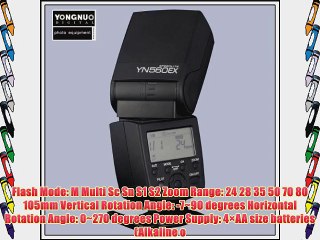 Professional Yongnuo YN560EX (Support TTL) Speedlight Flash Flashlight Speedlite