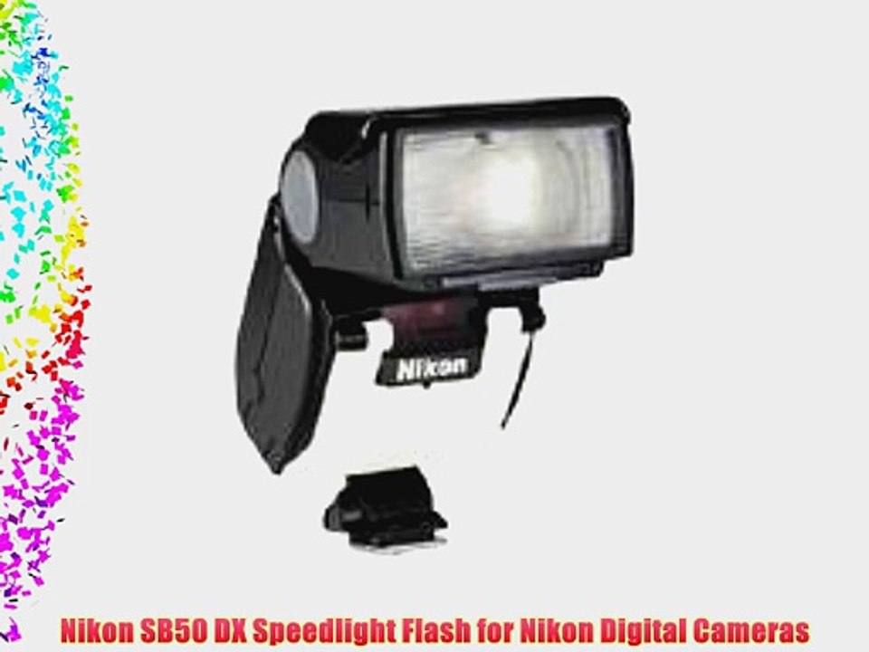 Nikon SB50 DX Speedlight Flash for Nikon Digital Cameras