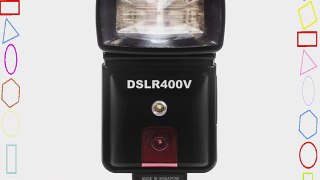 Precision Design DSLR400V High Power Auto Flash with LED Video Light for Nikon D3200 D3300