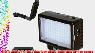 Bescor LED-70 Dimmable 70W Video and DSLR Light - Bundle - with Bescor VB-50 Universal Shoe