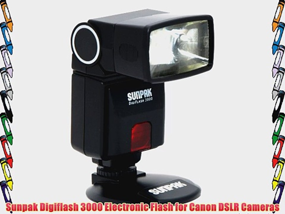Sunpak Digiflash 3000 Electronic Flash for Canon DSLR Cameras