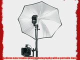 Alzo Flip Flash Bracket Umbrella Kit with H-Bar (Black)- for All Dslrs