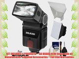 Precision Design DSLR300 High Power Auto Flash with Softbox plus Bounce Diffuser Kit for Nikon