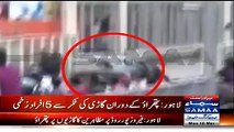 Women Hit Protesters By Car During Protest In Youhanabad Lahore - Exclusive Video