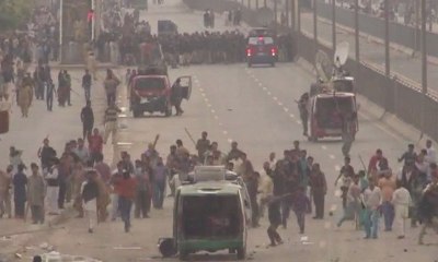 One dead in violent protests against church bombings