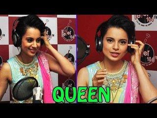 Hot Actress Kangana Ranaut Spotted @ Fever 104 Radio Fm