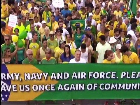 Brazil: Large right-wing demonstrations demand Rousseff impeachment