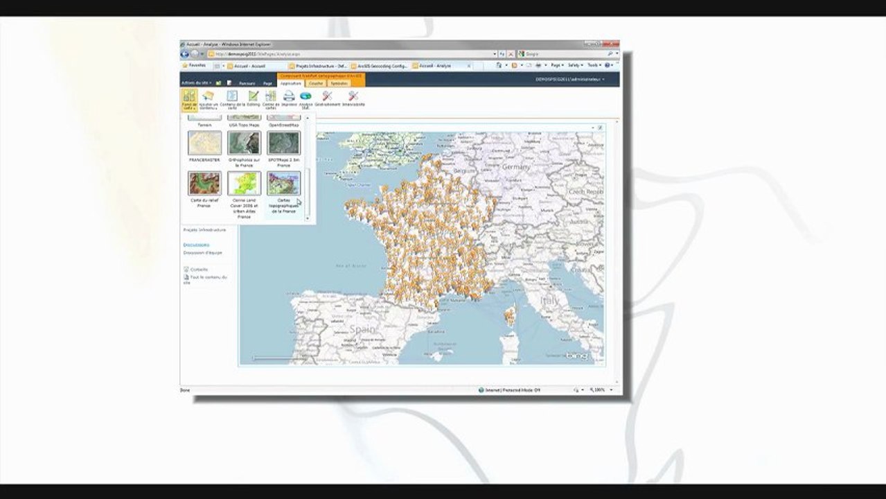 Démos SIG2011 - ArcGIS for Sharepoint
