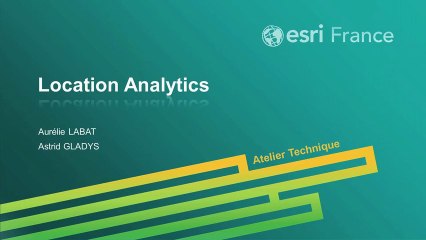 Atelier Location Analytics SIG 2014