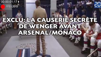 EXCLU: La causerie secrète de Wenger avant Arsenal/Monaco