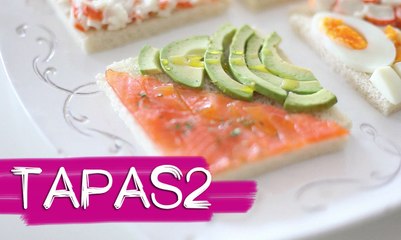 TAPAS 2: Rollitos de jamón york y queso, sandwiches de salmón y aguacate y mucho más B A LA MODA
