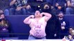 Columbus Blue Jackets ice hockey fan dances 'bear' chested.mp4