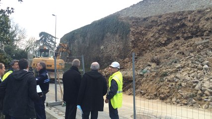 Dinan : travaux de sécurisation des remparts après l'éboulement