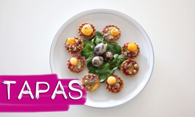 TAPAS 3:Panecillos con bacon y queso de cabra Y tartaletas con huevos de cordorniz | B A LA MODA