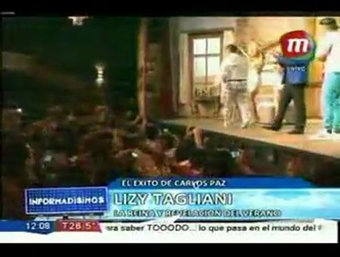 Lizy hablando del éxito de Casa Fantasma en Informadísimos - 16 de Marzo
