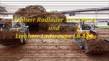 Liebherr Wheel Loader 576 2Plus2 und Liebherr Crawler Loader LR 634 in common loading Tipper