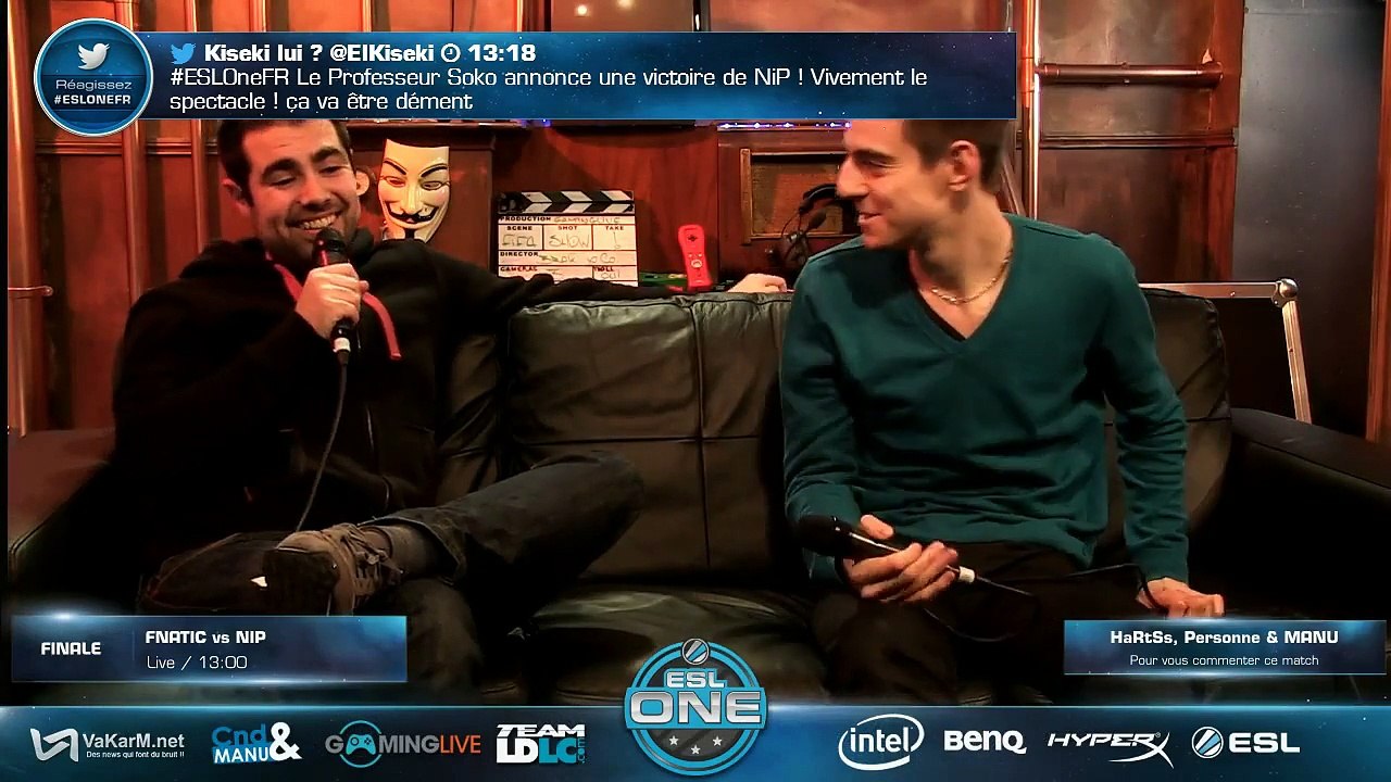 ESL One Katowice 2015 CSGO - Finale - Fnatic vs NiP - Dust2 (1ère map)