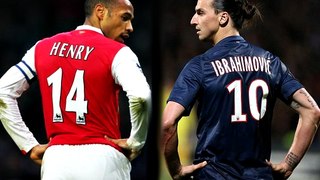 Thierry Henry vs Zlatan Ibrahimovic - (TOP 10 GOALS)