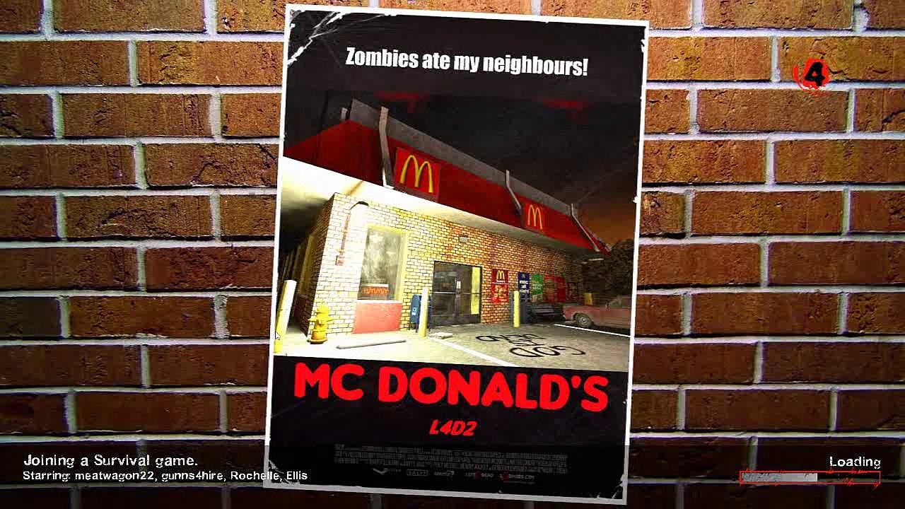 MCDONALDS ZOMBIES ★ Left 4 Dead 2 (L4D2 Zombie Games)