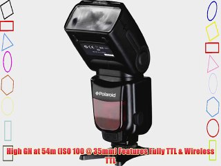Polaroid PL-190C GN54 Wireless TTL Auto Power Zoom Bounce