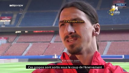 إبراهيموفيتش يتنازل عن ( غروره ) و يعتذر عن كلامه بعد مباراة بوردو