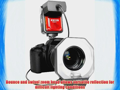 Bower SFD14C Canon E-TTL I/II Macro Ring Flash