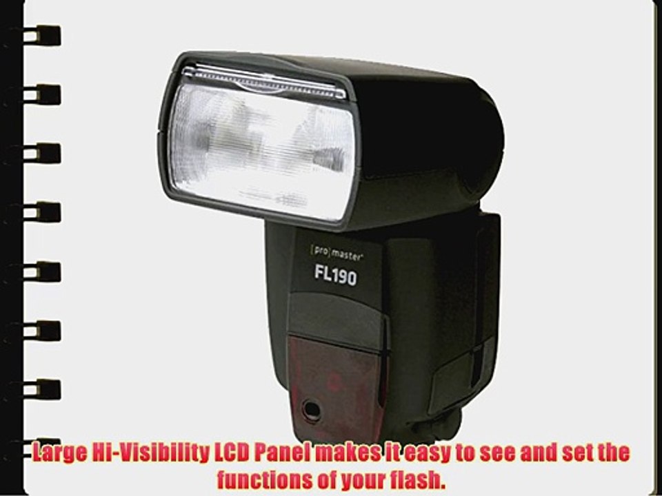 Promaster FL-190 High Power TTL Flash - For Nikon Cameras