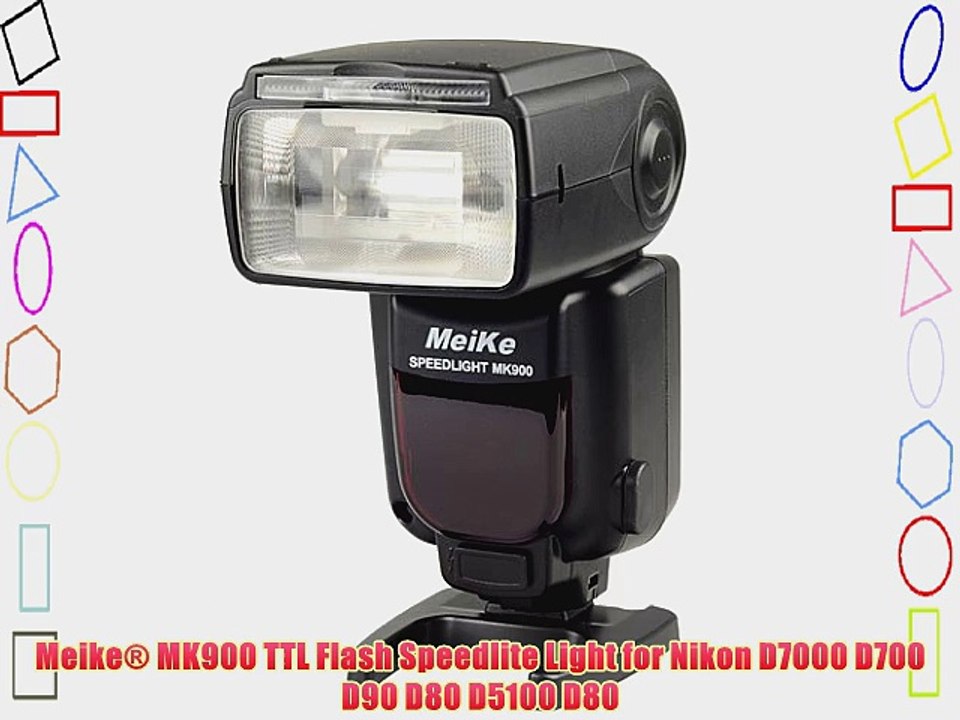 Meike? MK900 TTL Flash Speedlite Light for Nikon D7000 D700 D90 D80 D5100 D80