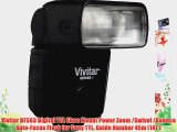 Vivitar DF383 Digital TTL Shoe Mount Power Zoom /Swivel /Bounce Auto-Focus Flash for Sony TTL