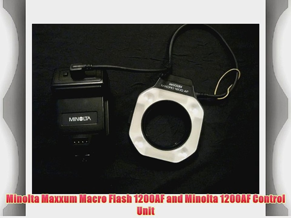 Minolta Maxxum Macro Flash 1200AF and Minolta 1200AF Control Unit