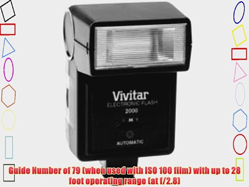 Vivitar V2000 General Purpose Electronic Flash for 35mm Camera