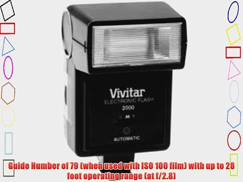 Vivitar V2000 General Purpose Electronic Flash for 35mm Camera